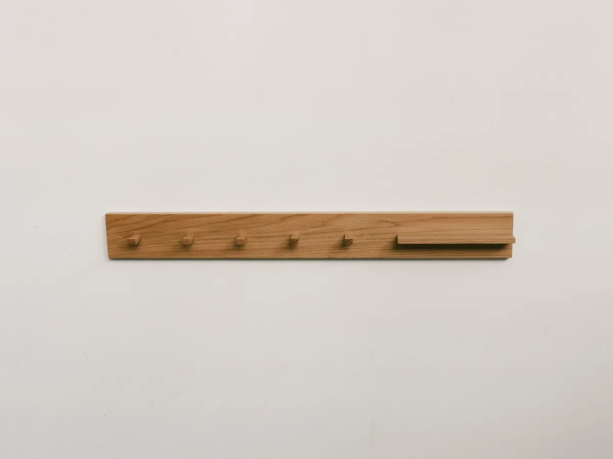 Oak Wall Coat Rack — photo 2